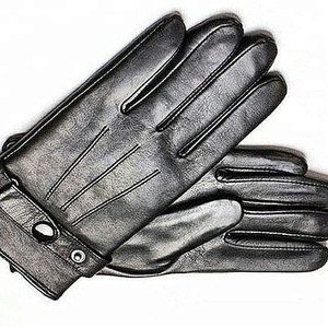 Nuevo estilo Moda Hombre Guantes de cuero Piel de cordero Cuero de oveja Conducción Moda Mujer Guantes de invierno - Product Image 4