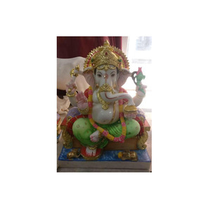 Gold Painted Makarana Lord Ganesh - Product Image 1