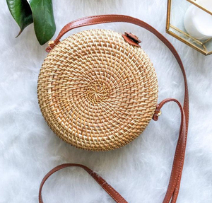 กระเป๋าสะพายคาดลำตัวผ้าใบผ้าลินินลายดอกไม้ขนาดเล็กสำหรับผู้หญิงกระเป๋าสะพายข้างทำจากผ้าฝ้ายผสมหวายมีซับในฤดูร้อน/ฤดูหนาว - Product Image 1