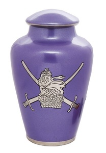 Urna Funeraria de Latón para Adultos, Acabado Mate Dorado con Apliques Metálicos, para Cenizas Humanas, Urna Americana para Cenizas Humanas, Hecha a Mano - Product Image 2