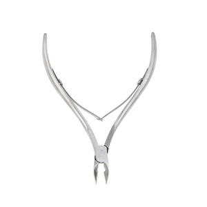 Pinzas para cutículas de acero inoxidable japonesas personalizables, nuevo estilo, bloqueo de resorte doble, cuidado efectivo curvo de los dedos, varias mandíbulas - Product Image 3