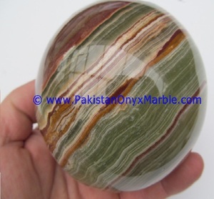 หินออนิกซ์สีเขียว ของตกแต่งบ้าน ทรงกลมแกะสลักจากธรรมชาติ สำหรับตกแต่งห้อง  ข้อเสนอขายส่ง - Product Image 1