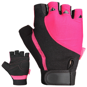 Unisex Half <b>Finger</b> Gym Fitness Gloves Neoprene and Spandex With Leather Wrist <b>Support</b> for Weight Lifting and Cycling - Product Image 4
