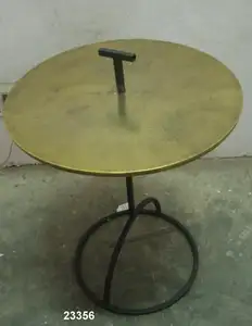Лидер продаж, высококачественный металлический боковой стол и железная подставка, журнальный столик с металлическим верхом
