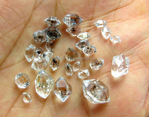 Mini doğal Herkimer <span class=keywords><strong>Diamonds</strong></span> gevşek taş kaba kaliteli - Product Image 1