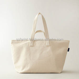 Logotipo personalizado Imprimir Promocional Bolsas de lona Patrón de letras Bolsa de compras - Product Image 4