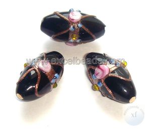 โคมไฟคริสตัลทรงรีทำด้วยมือและลูกปัดแก้วสำหรับออกแบบตกแต่งภายในและตกแต่งเครื่องประดับ - Product Image 4