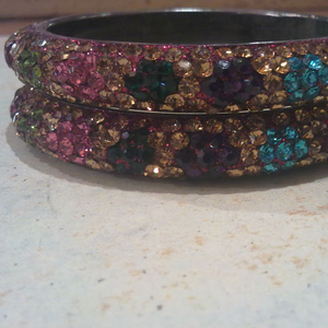 Handmade Lac <b>Crystal</b> Bangles - Product Image 2