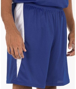 Pantalones cortos deportivos informales de diseñador con logotipo personalizado para hombre, malla de sublimación, baloncesto, lacrosse, cierre con cordón, variedad de colores y diseños - Product Image 3