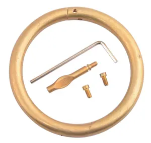 Anneau de nez de taureau en cuivre laiton acier inoxydable Anneau Porte-nez de taureau Instruments de bétail Pince à nez Vétérinaire