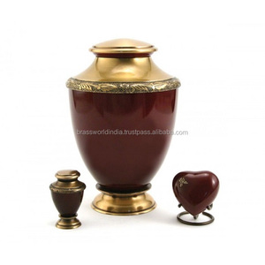 Urna funeraria azul de grafito para adultos, suministros funerarios, Brassworld, India - Product Image 4