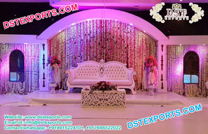 Best Portable <b>Gold</b> and Pink Combination Door Style <b>Backdrop</b> Panels Elegant Stage Set for Wedding Reception or Events - Product Image 2