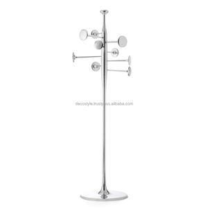 Perchero de metal plateado para colgar, estante costero, multiacabado, hecho en La India - Product Image 1