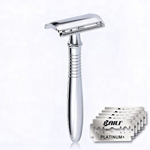 Venta al por mayor logotipo personalizado de afeitar cuchillas de afeitar de doble filo de la maquinilla de afeitar de seguridad - Product Image 1