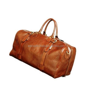 ผู้ชายของแท้หนังวินเทจ Duffle GYM ขนาดใหญ่กระเป๋าเดินทางวันหยุดสุดสัปดาห์กระเป๋าเดินทางกระเป๋าเดินทาง - Product Image 1