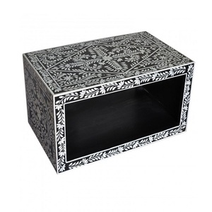 Muebles de mesa de café con incrustaciones de hueso de estilo moderno para decoración de restaurante - Product Image 4