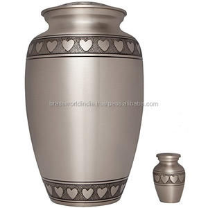 Urna de cremación de latón de alta calidad de estilo americano de mariposa azul Brassworld, urna de Metal Premium DE LA India para cenizas, suministros funerarios - Product Image 6