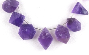 Độc quyền AAA lớp tự nhiên thô thạch anh tím đa hình dạng không được điều trị handcut màu xanh Birthstone đồ trang sức làm nguyên liệu sao - Product Image 2