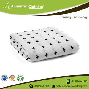 Hot Sale Newborn 100% Organic Cotton <b>Comfortable</b> Baby Muslin Swaddle Blanket At Wholesale Price - Product Image 5