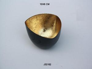 Portavelas Rectangular de Hierro en Colores Negro y Dorado para Decoración del Hogar - Product Image 4