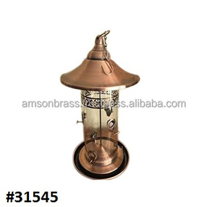 Mangeoire à oiseaux grille pour petite décoration unique de mangeoire à oiseaux suspendue en métal en fer-blanc et pour petits oiseaux - Product Image 5