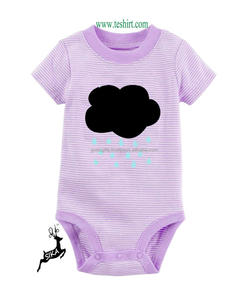 eco dyed organic bamboo short Sleeve Printed Newborn Boy blank baby Romper santa romper baby kids x mas romper 2019 Christmas - Product Image 3