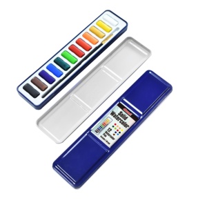 Workpro — coffret de 12 couleurs en étain avec pinceaux, pour Illustration, peinture solide, pigments d'artiste, aquarelle - Product Image 1