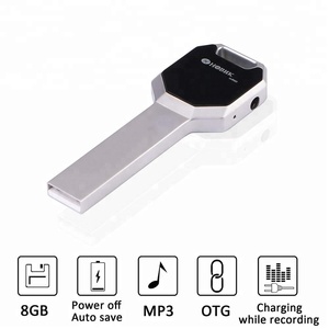 Hbnkh Micro nhỏ không có màn hình 8GB Hợp kim kẽm ẩn ghi âm kỹ thuật số - Product Image 2