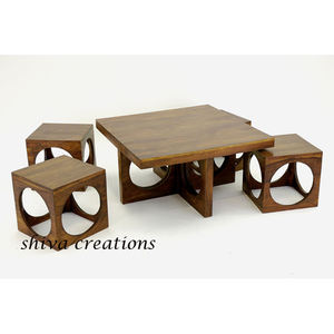 Muebles de sala de estar personalizables a granel, piezas de madera baratas con diseño minimalista directamente del fabricante de la India - Product Image 1