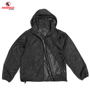 เสื้อกันฝนแบบมืออาชีพพร้อมฮู้ดกันน้ำพร้อมฝากระโปรงหน้าดีไซน์ทนทานตกแต่งโลโก้อย่างมีสไตล์สำหรับวันฝนตก - Product Image 6