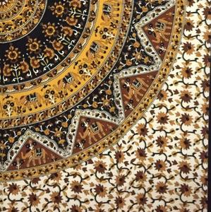 Fait à la main en coton paon Mandala tenture murale tapisserie belle impression florale d'animaux plusieurs couleurs inspiré Aubusson indien - Product Image 1