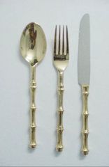 Ensemble de couverts en acier inoxydable de style royal pour la maison voyage hôtel restaurant fêtes de mariage festivals cuillère à couverts durable - Product Image 2