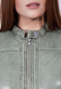Veste en cuir au design unique et élégant pour dames, vêtements d'extérieur et d'hiver, nouveautés, manteau à fermeture éclair pour femmes, vente à chaud - Product Image 6