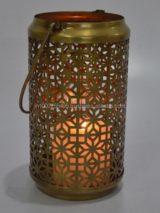 Rustic Iron Handmade Tea Light Holder 9.5x16cm <b>Garden</b> Hanging <b>Lantern</b> for Home & Wedding Tabletop Decorative <b>Candle</b> Jar - Product Image 4