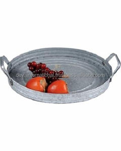 ถาดผลไม้ชุบสังกะสีถาดผลไม้เหล็กราคาต่ำถาดเสิร์ฟโลหะ - Product Image 2