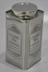 Juego de recipientes cuadrados de lata de metal ecológico de oro rosa Diseño industrial elegante para almacenamiento de té café azúcar fideos - Product Image 3