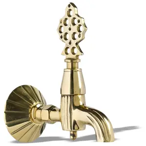 Traditional Ottoman Style Oriental Artistic Quality Brass Faucet for Hammam SPA Bath Garden