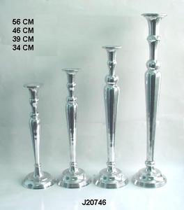 Mirror Polished <b>Candle</b> <b>Holder</b> Made in Cast Aluminum <b>Candle</b> <b>Holder</b> Available in Brushed Finish Home Decor <b>Taper</b> <b>Candle</b> <b>Holder</b> - Product Image 2