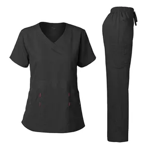 Uniforme médical unisexe brodé, Top et chemise, style personnalisé OEM, fournisseurs du Pakistan