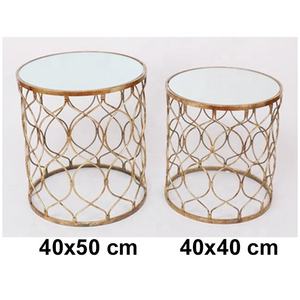 TABLE basse moderne avec plateau latéral en métal et verre, meilleure vente - Product Image 6