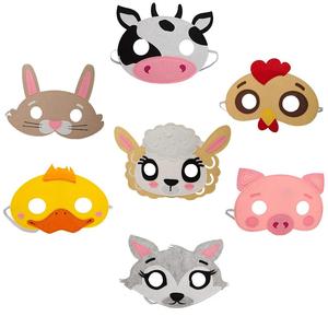 Mascarillas <span class=keywords><strong>de</strong></span> <span class=keywords><strong>animales</strong></span> <span class=keywords><strong>de</strong></span> fieltro para Halloween, máscaras <span class=keywords><strong>de</strong></span> fiesta para niños - Product Image 5