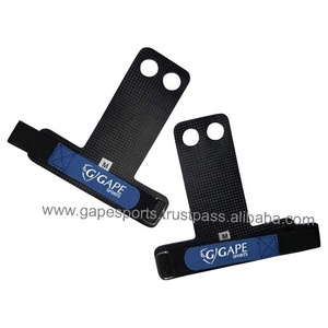 Agarres para Levantamiento de Pesas de Gimnasio, de Cuero de Carbono Resistente al Desgaste, Unisex, Personalizables, con 3 Orificios para Gimnasia - Product Image 6