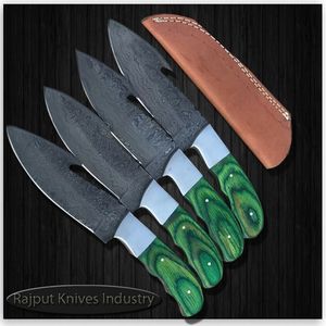 Couteau de chasse sur mesure en damas - Product Image 4