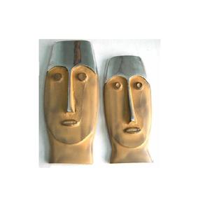 Gegoten <span class=keywords><strong>Aluminium</strong></span> Figuur Sculptuur Met Spiegel Polish Afwerking En Terracotta Afwerking Home Decor