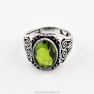 Original Handmade <b>Peridot</b> <b>Rings</b> In 925 Sterling Silver Unique Gemstone Design Silver Jewelry Wholesale Bulk Fine Silver <b>Rings</b> - Product Image 2