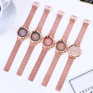 WJ-7812 Women Authentic Korean Women's Luxury Diamond Stencil With Quartz Watch Fashion Ladies Watch Personality Creative