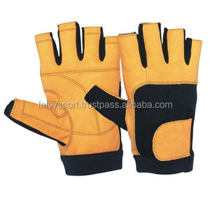Gants d'entraînement à demi-doigts en cuir pour hommes et femmes Gants de vélo de montagne antidérapants pour l'entraînement physique en plein air - Product Image 2