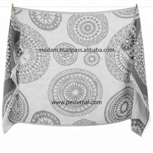 Bán Buôn Tùy Chỉnh Khăn Tắm Thiết Lập Chất Lượng Cao Lớn Sang Trọng Thổ Nhĩ Kỳ Bông Cát Miễn Phí Bãi Biển Khăn Cá Nhân Với Logo Thêu - Product Image 3