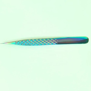 Pince à cils durable en acier inoxydable Extension de cils droits avec pointe pointue pour une séparation efficace Testé à la main - Product Image 4