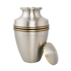 ที่ดีที่สุดขายโลหะทองเหลืองตกแต่งสีม่วงขนาดใหญ่เก็บสาเกเผาศพ Urn ตกแต่งบ้านเผาศพ Urns สําหรับเถ้ามนุษย์ - Product Image 6